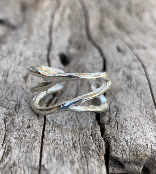 Sterling Silver Adjustable Branch Ring