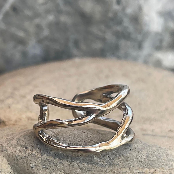 Bronze Adjustable Branch Ring